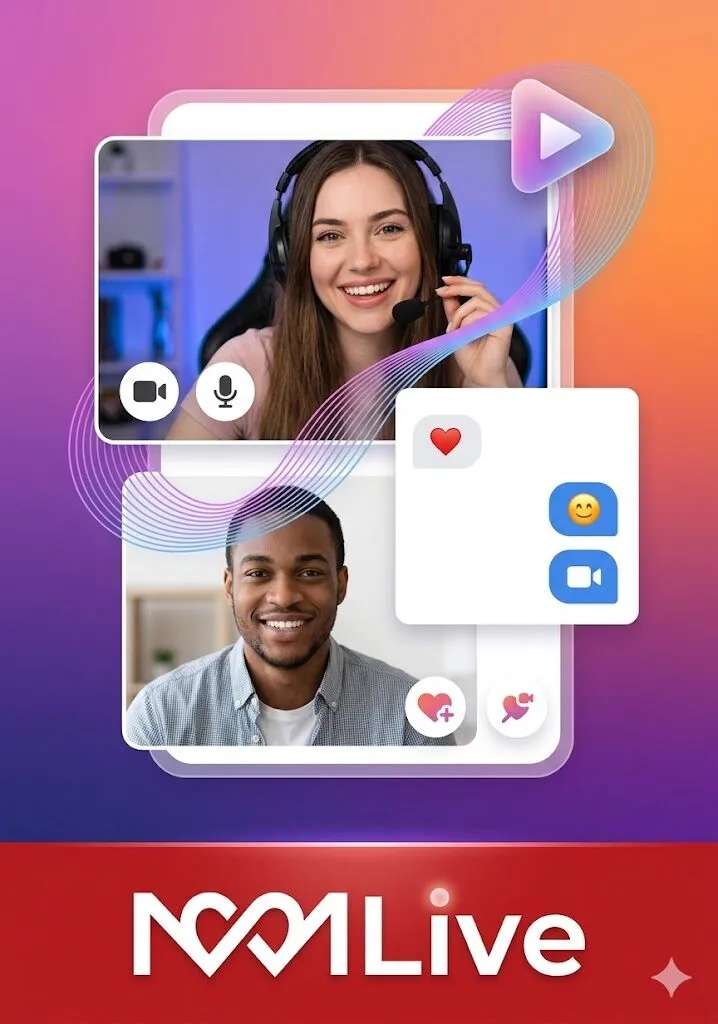 Giao diện tính năng gọi video call và nhắn tin riêng tư trên app MMLive, hỗ trợ người dùng kết nối, giao lưu trực tiếp với streamer và những người dùng khác.