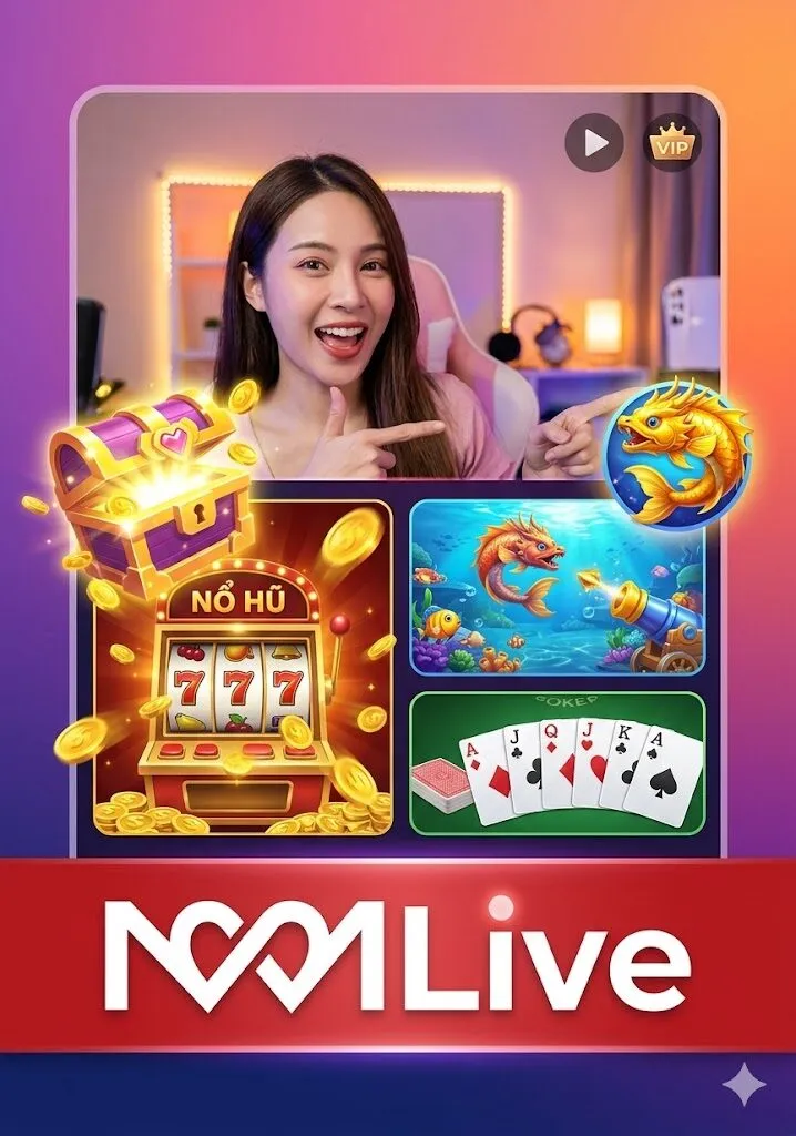 Tính năng mini-game giải trí trên nền tảng MMLive, tích hợp các trò chơi nổ hũ, bắn cá, game bài giúp người dùng vừa xem livestream vừa chơi game.